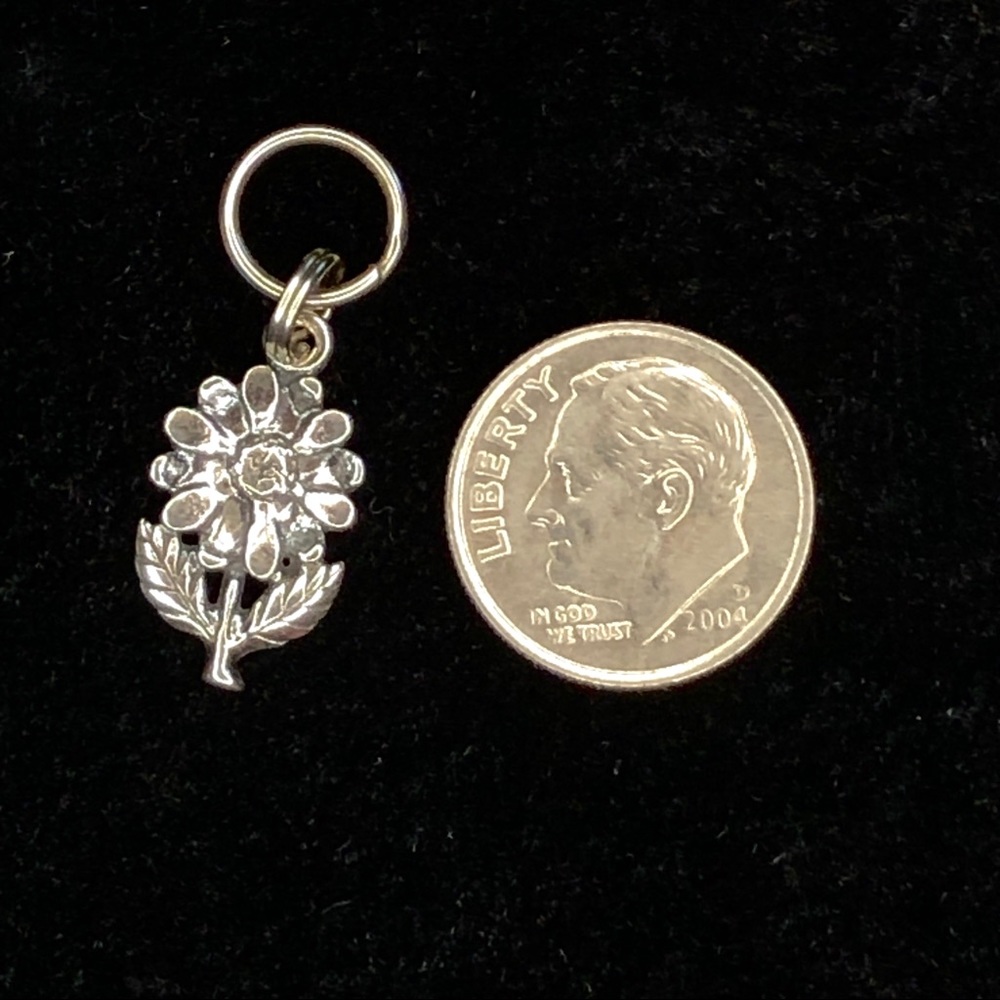 Sterling Silver Daisy Charm